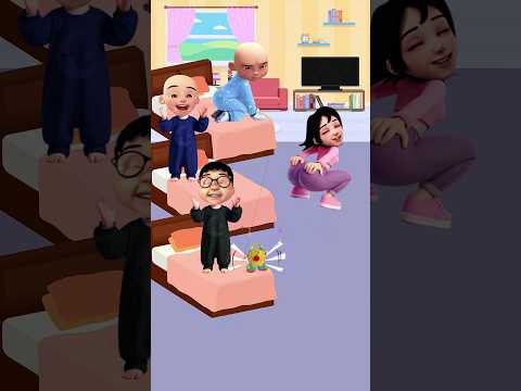 Tidur diganggu kakak !! #animation #cartoon #kartun #shorts