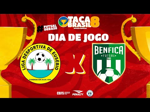 Taça Brasil Sub8 Masc. Especial | LDE PFC x Benfica Futsal Clube | Quartas de Final | Ao Vivo