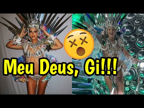 GI ALPARONE DESFILA COMO MADRINHA DE ESCOLA DE SAMBA NO CARNAVAL DO RIO DE JANEIRO!