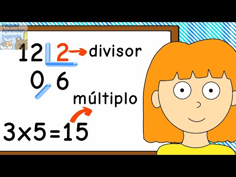 ¿Divisor o múltiplo? Diferencia entre divisor y múltiplo para niños. Peques Aprenden Jugando