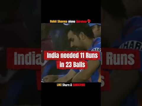 11 Runs in 3 Balls but 1 Wicket Left๐ฒ #shorts