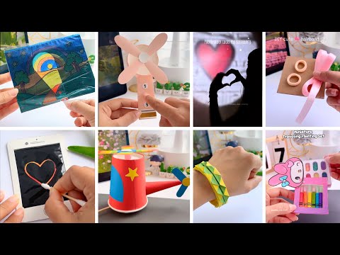 16 easy craft ideas | miniature craft | paper craft | how to make | school project #diy #craft