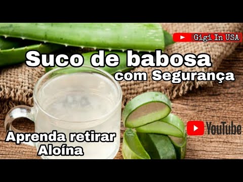 SUCO DE BABOSA-COMO PREPARAR