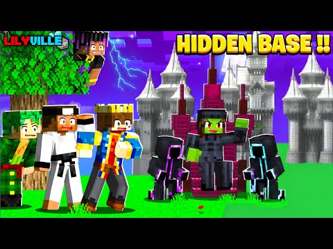 We Found MADWITCH SECRET BASE In LILYVILLE 😰| MINECRAFT