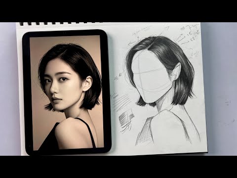 How to Draw Hair Step by Step | Realistic Hair Drawing Tutorial for Beginners