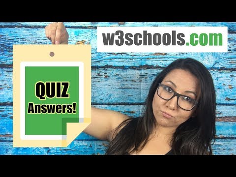 Learn SQL Fast - W3schools SQL Quiz Answers (with...