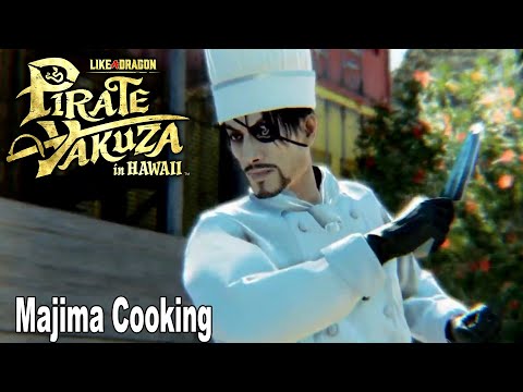 Like a Dragon Pirate Yakuza in Hawaii Majima Cooking Gameplay