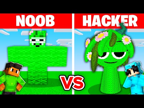 NOOB vs HACKER: I Cheated In a SPRUNKI VINERIA Build Challenge!