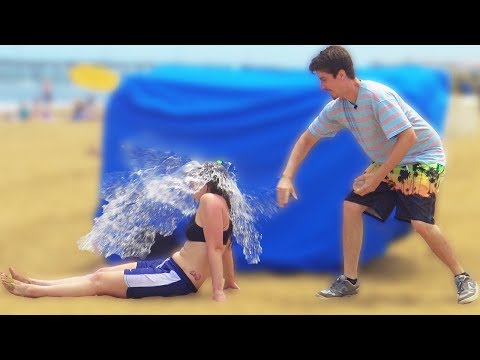 Throwing Water Balloons at People Prank
