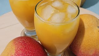 FRESH HOMEMADE MANGO JUICE WITH GINGER #recipe #mangojuice #tutorial 