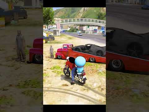 Shinchan😂 Saw Trash Car🚗 In A Truck😱 PT-1  #dominator_yt  #gta5telugu #shorts #gta5shorts #shinchan