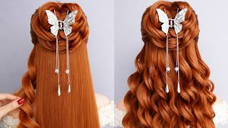 Top 2 Easy And Beautiful Half Up Half Down Hairstyles | Simple & Stylish Hairstyles Tutorial