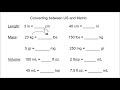 Measurement Conversions and Units