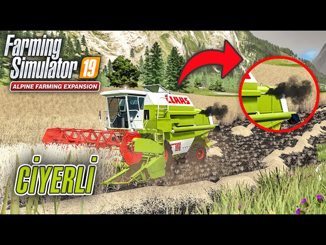 *EN CİĞERLİ BİÇERDÖVER BU MU? KARA DUMAN ATIYOR!*  FS19 Alpine DLC - Bölüm 24