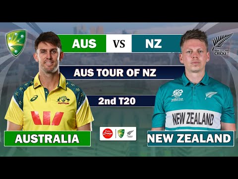 AUSTRALIA vs NEW ZEALAND 2nd T20 MATCH LIVE | NZ vs AUS LIVE MATCH COMMENTARY