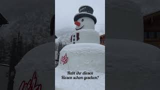 Der größte Schneemann den ich je gesehen habe! Über 10 Meter! #snow #winter #schnee #snowman #nature