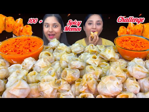 100+ Jhol Momos Eating Just In 10 mins😳|Food Challenge|Mukbang 😋