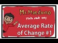 Understanding Average Rate of Change and Slopes