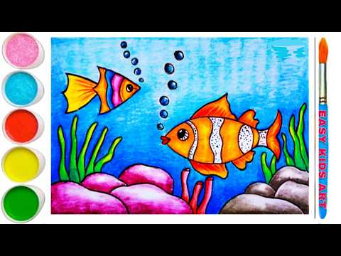 Colorful Underwater Scenes for Beginners 🌊🐠✨