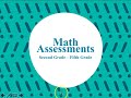 Math Assessment Overview and Guidelines