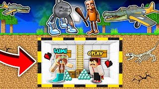 SEKRETNA PODZIEMNA BAZA PRZED POSTACIAMI ITALIAN BRAINROT W MINECRAFT?! GPLAY & LUMI