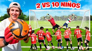 JUGAMOS AL FUTBOL VS 10 NIÑOS! Penales definitivos!