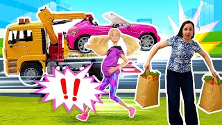 🅿️🛑 Barbie incinta parcheggia male la macchina: chi porterà la sua spesa pesantissima?!