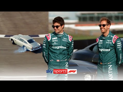 Vettel, Stroll and Brundle take on the ULTIMATE Aston Martin James Bond stunt challenge! ?