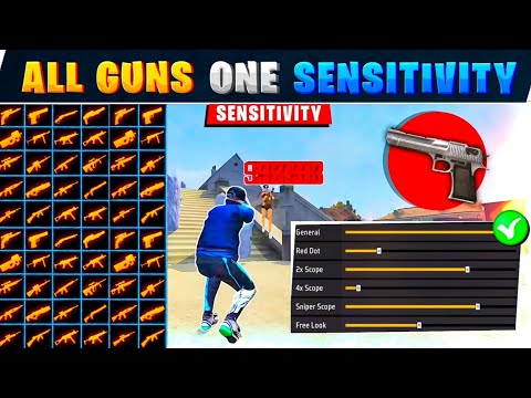 All Gun Headshot Sensitivity Setting After New OB47 Update | Free Fire Max Auto Headshot Sensitivity