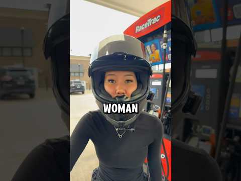 should she be allowed on a bike?🤨 #motorcycle #bikergirl #shorts