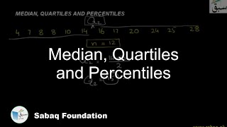 Median, Quartiles and Percentiles