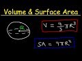 Calculating Volume and Surface Area of a Sphere