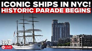 LIVE: Tall Ships Sail Down New York's East River as America 250 Celebrations Continue