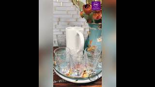It's a beautiful pitcher with eight glasses. More information. (936) 900-0354  #kitchen #premier