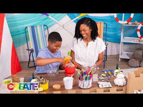 Beach Crafts for Kids โ๏ธ๐๏ธ | Easy Summer DIYs with Crayola Create Kids