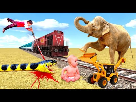 21 September, 2022 Anaconda vs man crying train | Stops the train | Beamng.drive | Train simulator