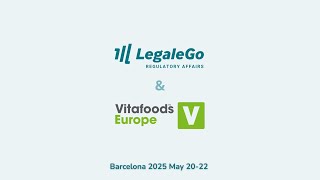 Our Vitafoods Europe 2025 | LegaleGo Regulatory Affairs