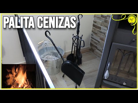 Palita para recoger cenizas en chimenea o estufa de leña