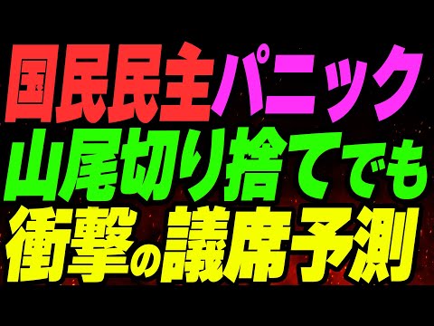 国民民主党がパニック！山尾氏切り捨てても衝撃の議席予測【参院選2025】