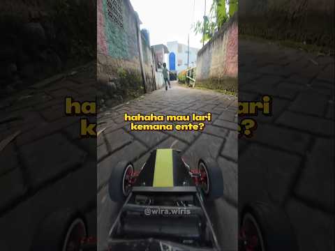 Ngejar Bocil Bawa Plstol Pake Mobilan RC, Lah dia kabooor!! 🏃♂️💨 #WiraWiris #FPV #RC