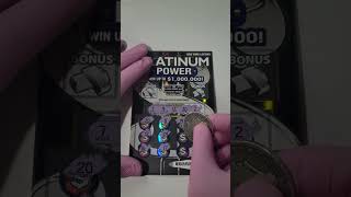 NY Lotto Lottery Platinum Power Scratch Off Ticket 🔥