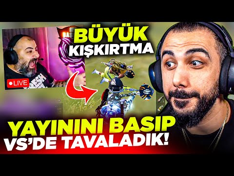 ÜNAL ABİNİN YAYININI BASIP VS ATTIK! 😱 TAVALAYIP KIŞKIRTTIK!! (SİNİRDEN ÇILDIRDI) | PUBG MOBILE