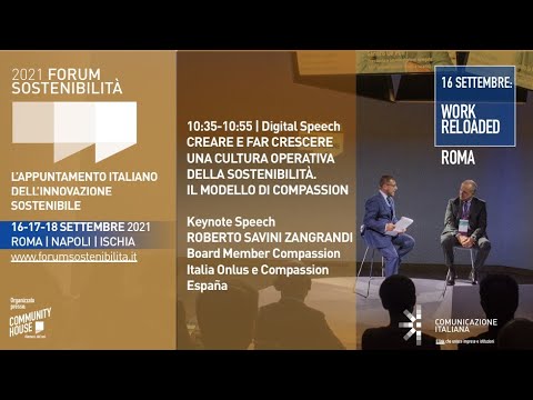 FORUM DELLA SOSTENIBILITÀ 2021