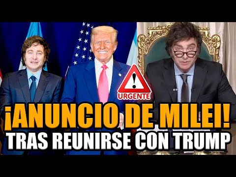 🚨URGENTE ANUNCIO DE MILEI TRAS VER A TRUMP EN ESTADOS UNIDOS ¡SIGUE LA MOTOSIERRA! | BREAK POINT