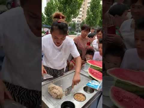 Ice Cream Rolls N1| ice cream | ice cream on Street-رول آيس ك#Shorts
