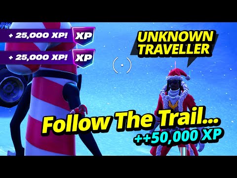 How to EASILY Follow The Trail & Question the Unknown Traveller and Find out - Fortnite Quest