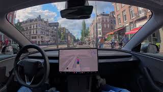 Raw 1x: When you're visiting a new city, Tesla Self-Driving helps you feel like a local