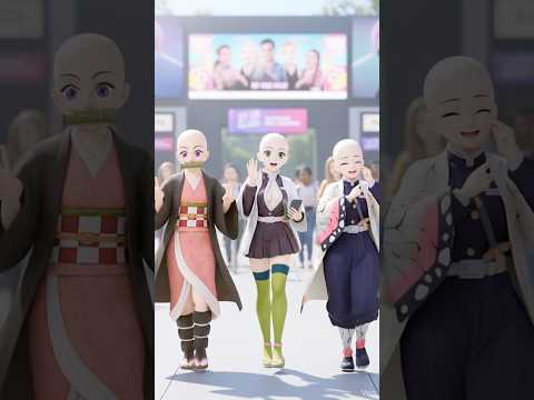 🚫👩‍🦲TANJIRO Forbids NEZUKO From Entering Without Hair #shorts #demonslayer