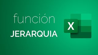 Función JERARQUIA en Excel