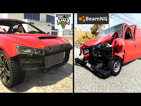 GTA 5 vs BeamNG.drive Car Physics Comparison